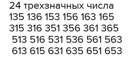 (ответы без объяснения не нужны) Сколько разных трехзначных чисел можно записать с цифр1, 3, 6, 9, и