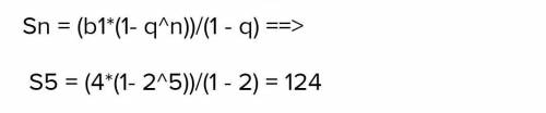 Сума перших пяти членів геометричної прогресіі (bn) у якій b1=1,q=-2