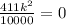 \frac{411 {k}^{2} }{10000} = 0