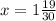 x=1\frac{19}{30}