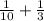 \frac{1}{10} + \frac{1}{3}