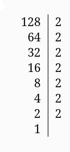 Розкладіть на прості множники число 124 та 128