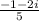 \frac{-1-2i}{5}