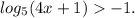 log_{5}(4x + 1) - 1.