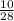 \frac{10}{28}