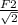 \frac{F2}{\sqrt{2}}