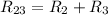 R_{23}=R_2+R_3