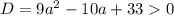 D=9a^2-10a+330