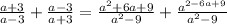 \frac{a+3}{a-3} +\frac{a-3}{a+3} =\frac{a^{2}+6a+9 }{a^{2}-9 }+\frac{a^{2-6a+9} }{a^{2}-9 }