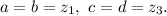 a=b=z_1,\ c=d=z_3.