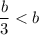 \dfrac{b}{3}