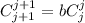 C_{j+1}^{j+1}=bC_j^j