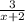 \frac{3}{x+2}