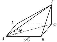 Дано: ABCD – прямоугольник, АB =  , FC  (ABC), 
РFAB = 30°. Найдите расстояние от точки F до прямой