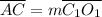 \overline{AC} = m \overline{C_1O_1}