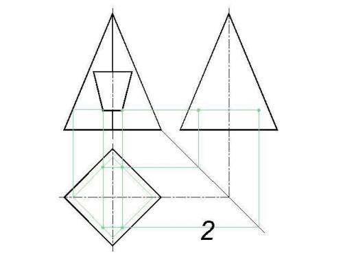На А3 построить 3 проекции пирамиды, со сквозным призматическим отверстием , УМОЛЯЮ, ОБЪЯСНИТЕ , КАК