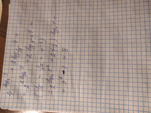 Обчисліть: а)log6 12 + log6 3; lg9/lg3;log2 log2 2; б)lg27+lg12/lg2+2lg3;log128 16;(1/3)^2log1/3^cos