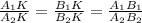 \frac{A_1K}{A_2K}=\frac{B_1K}{B_2K}=\frac{A_1B_1}{A_2B_2}