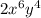 2 {x}^{6} {y}^{4}