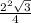 \frac{2^{2}\sqrt{3} }{4}