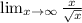 \lim_{x \to \infty} \frac{x}{\sqrt{x} }