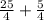 \frac{25}{4} +\frac{5}{4}