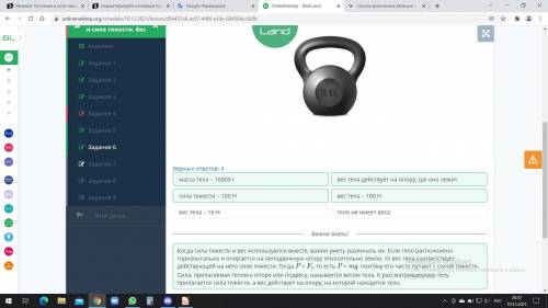 Явление тяготения и сила тяжести. Вес Вес тела, показанный на рисунке, составляет 1 пуд. Отметь прав