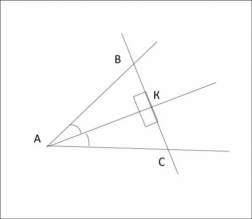 10. Прямая линия, перпендикулярная биссектрисе угла А, пересекает стороны угла в точках В и C. Можно