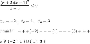 \dfrac{(x+2)(x-1)^2}{x-3}