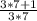 \frac{3*7+1}{3*7}