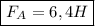 \boxed{F_{A} = 6,4H}