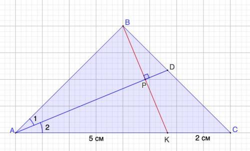 перпендикулярно биссектирсе угла при основании равнобедренного треугольника через одну из его вершин