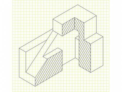 построить третью проекцию и аксонометрию