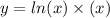 y = ln(x) \times \arctg(x)