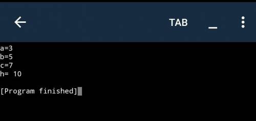 Дано три цілочисельні змінні з поточним значенням а = 3, b = 5, c=7. Які значення будуть мати ці змі