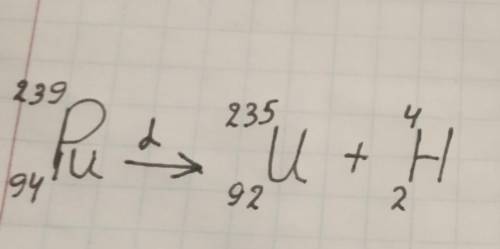 Унаслідок якого радіоактивного розпаду плутоній 239 перетворюється на уран 235