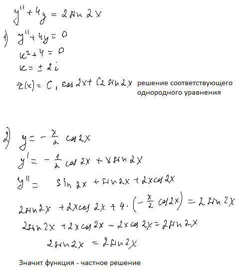 Для заданного неоднородного уравнения найти общее решение соответствующего однородного уравнения. Пр