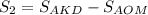 S_{2}=S_{AKD}-S_{AOM}