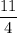 \displaystyle \frac{11}{4}