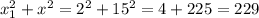 x_1^2+x^2=2^2+15^2=4+225=229