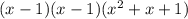 (x - 1)(x - 1)(x {}^{2} + x + 1)