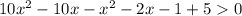 10x^2-10x-x^2-2x-1+50