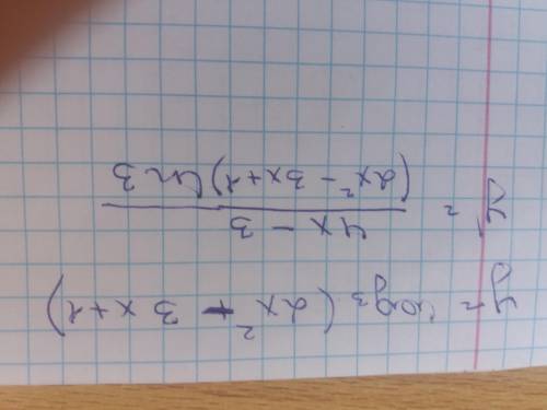 Найдите производную функции f(x): f(x)=log(снизу 3) (2x²-3x+1)​