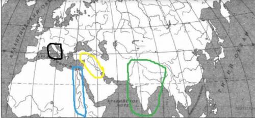 Впр 5 класс. тема египет. отметьте штриховкой на контурной карте один четырёхугольник, образованной 
