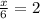 \frac{x}{6}=2