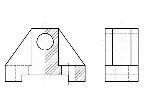 Счерчениес ,сделать вид слева и сделать разрезы и аксонометрию детали с вырезом 1/4