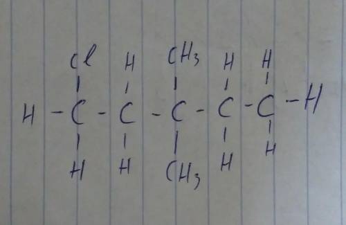 1-хлор-3,3-диметилпентан. сделать схему! ​