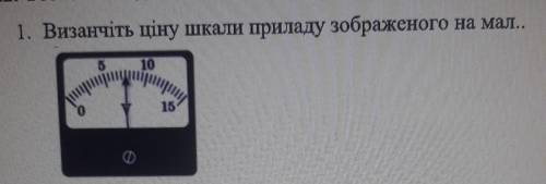 1. Визанчіть ціну шкали приладу зображеного на мал