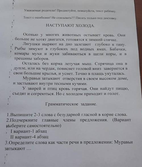 итоговый диктант текст с ошибками надо сделать его правильным и если сможете ещё задания. Заранее ог