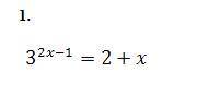 3²x-1=2+x Показательная функция